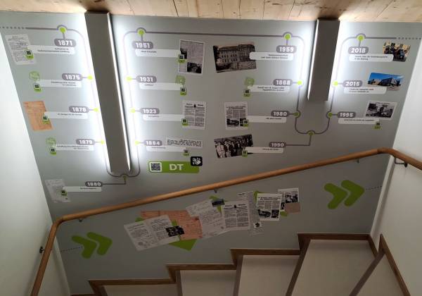 stickage, wall, lettering, ugel, green guard, 3m, signage, exposition