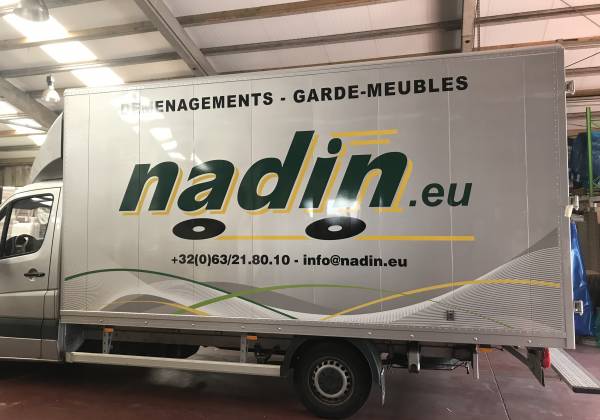 NADIN Déménagements - Lettrage flotte de véhicule