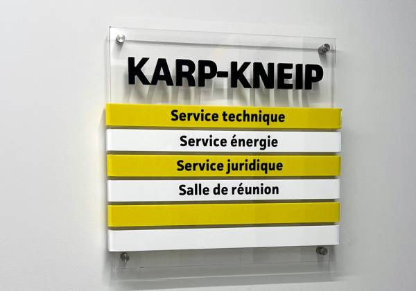 karp-kneip, bertange, cnc, plexiglass, signaletique, sign