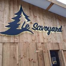 le savoyard, arlon, logo3d, leds, plexiglas, mecanuméric